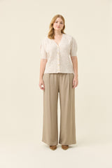 Mckenna Short Sleeve Cardigan - Ivory