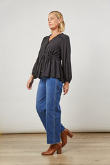 Euphoria Tie Top - Onyx
