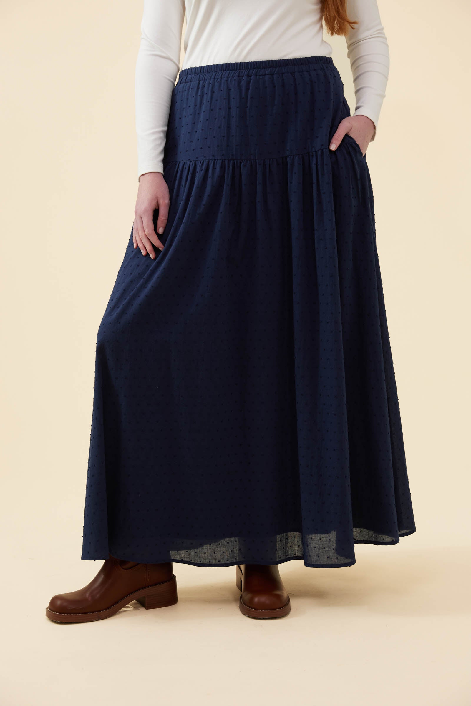 Odette Maxi Skirt - Midnight