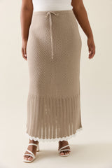 Ida Knit Skirt - Canvas