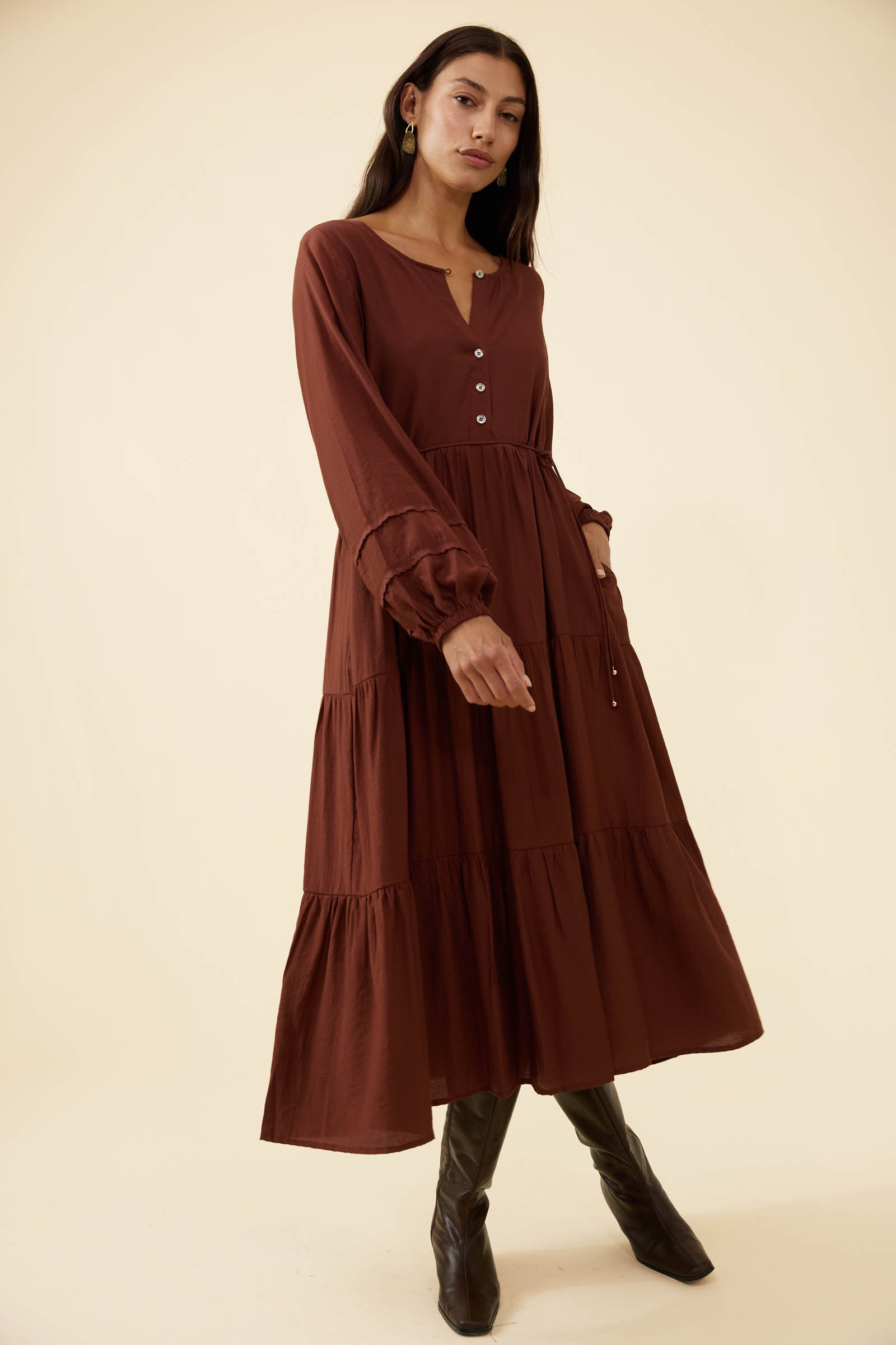 Alva Maxi Dress - Auburn