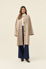 Farida Convertible Coat - Stone