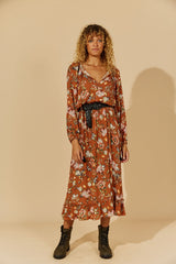 Flourish Maxi Dress - Rust