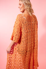 Posy Cardigan - Tangelo