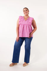 Alfresco Frill Top - Carnival