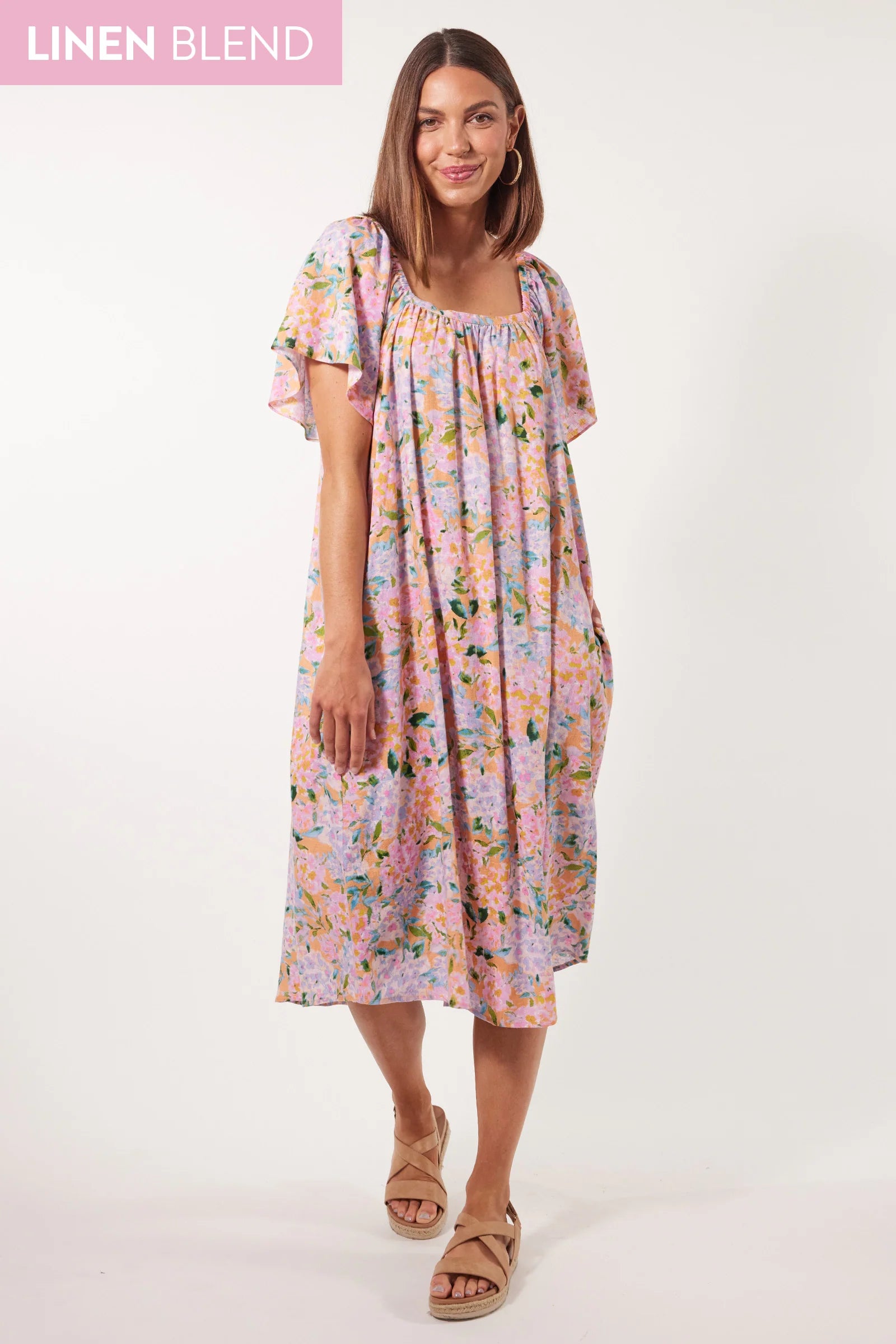 Flora Dress - Sunset Hydrangea