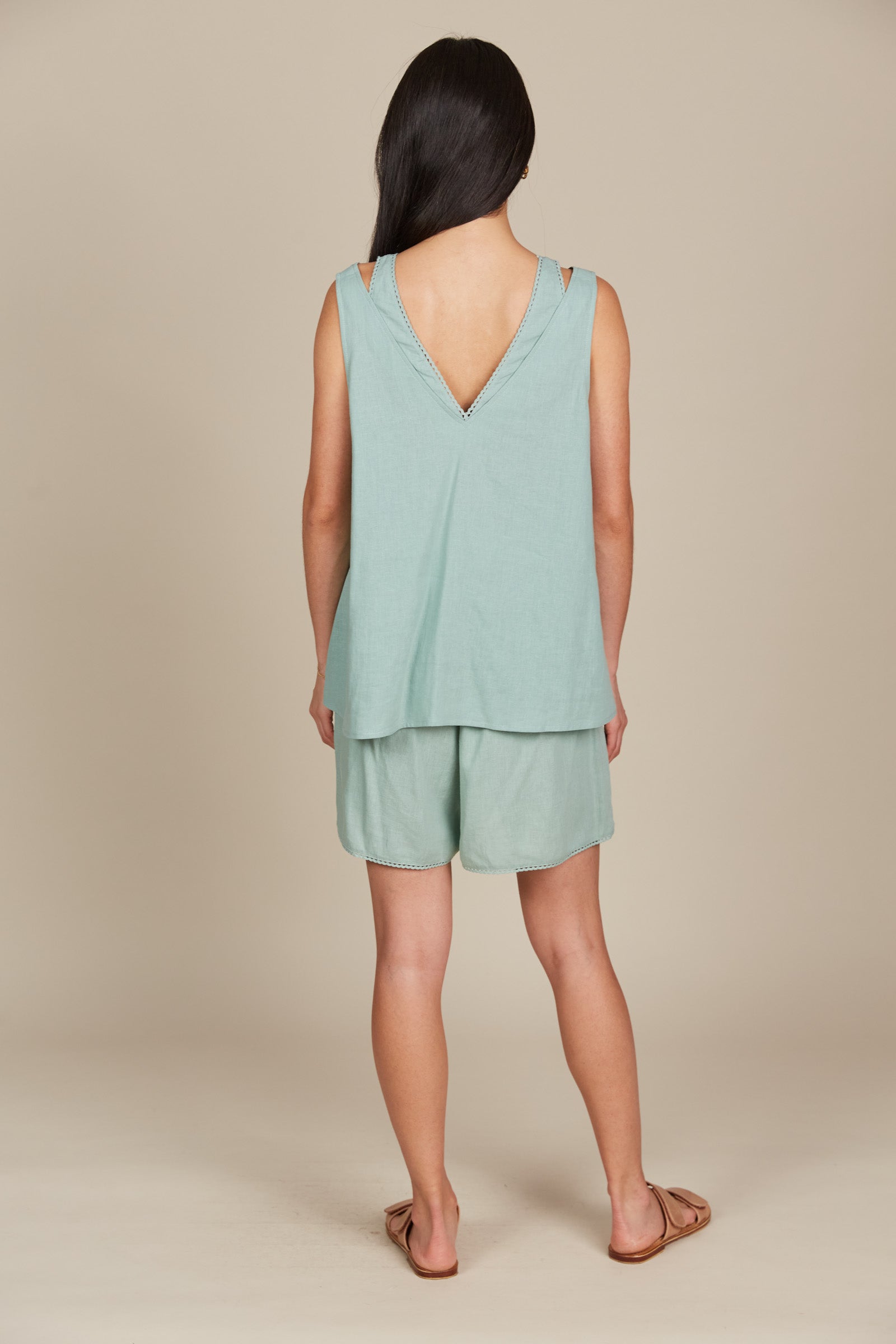 Amelie Tank - Seafoam