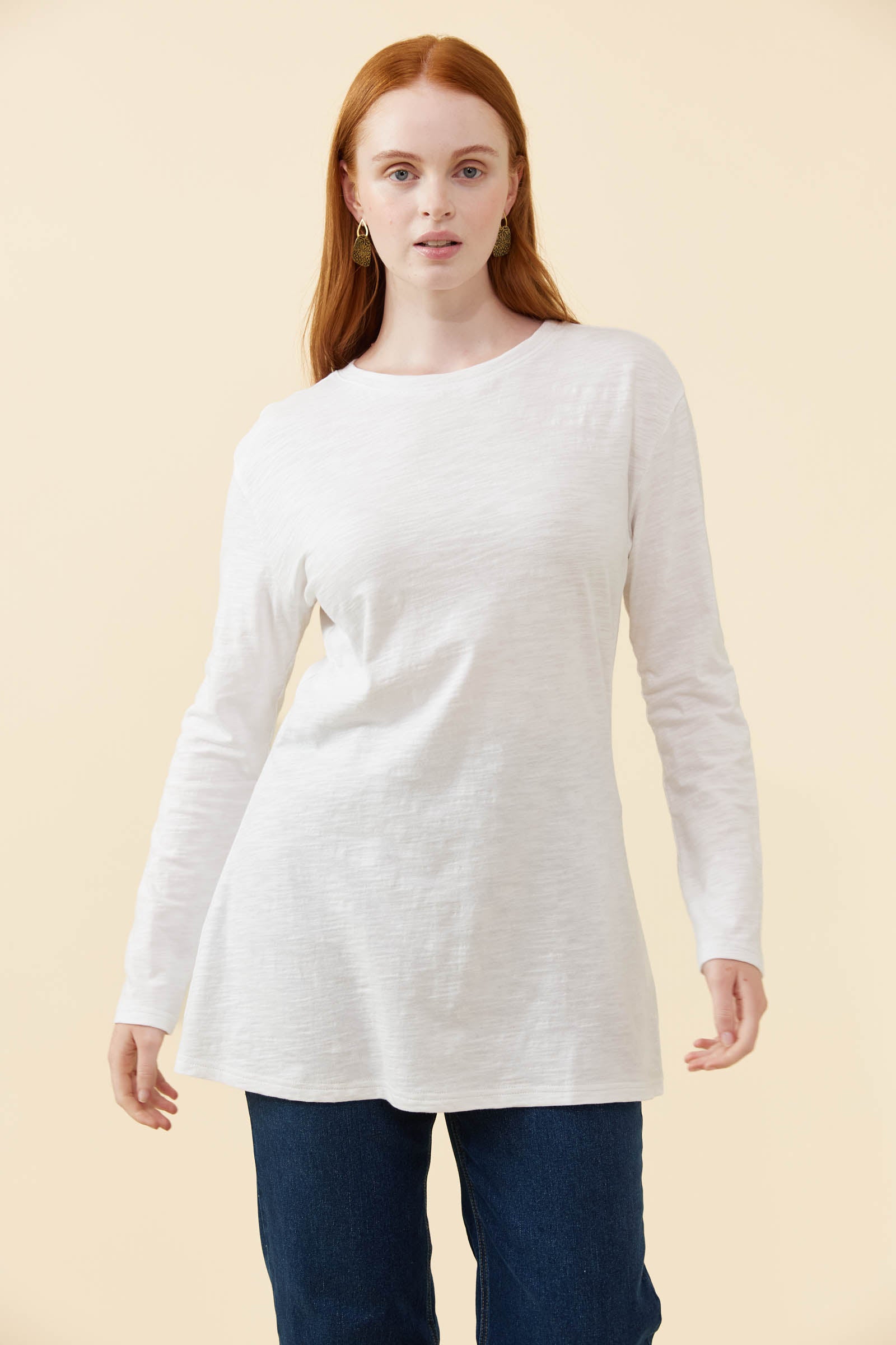 Eva Long Sleeve Tshirt - Snow