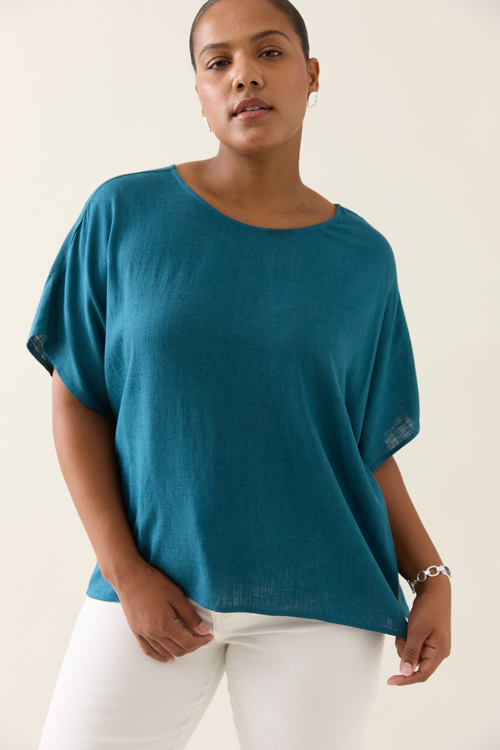 Ingrid Relaxed Top - Baltic