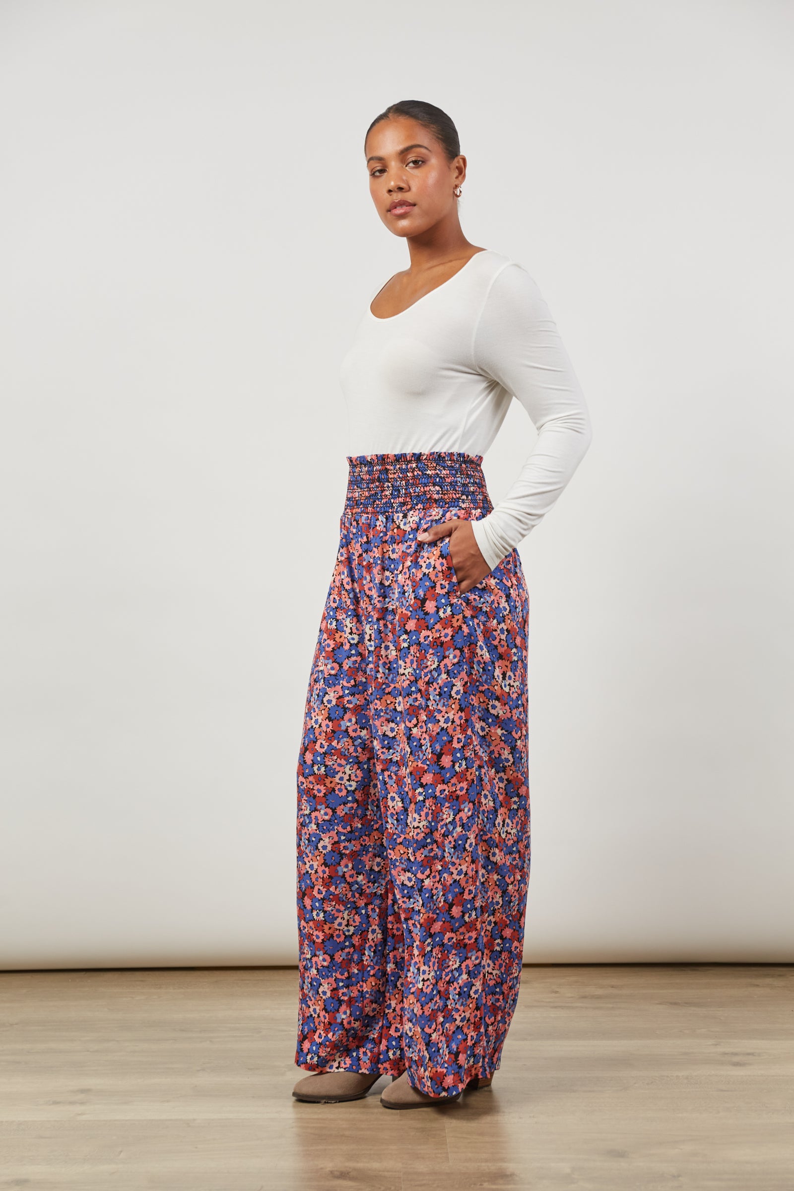 Euphoria Pant - Azure Bloom