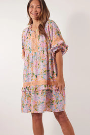 Flora Lace Dress - Sunset Hydrangea