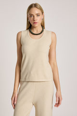 Samira Knit Tank - Bisque