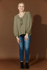 Ethereal Blouse - Moss