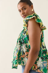 Aurora Frill Tank - Paisley