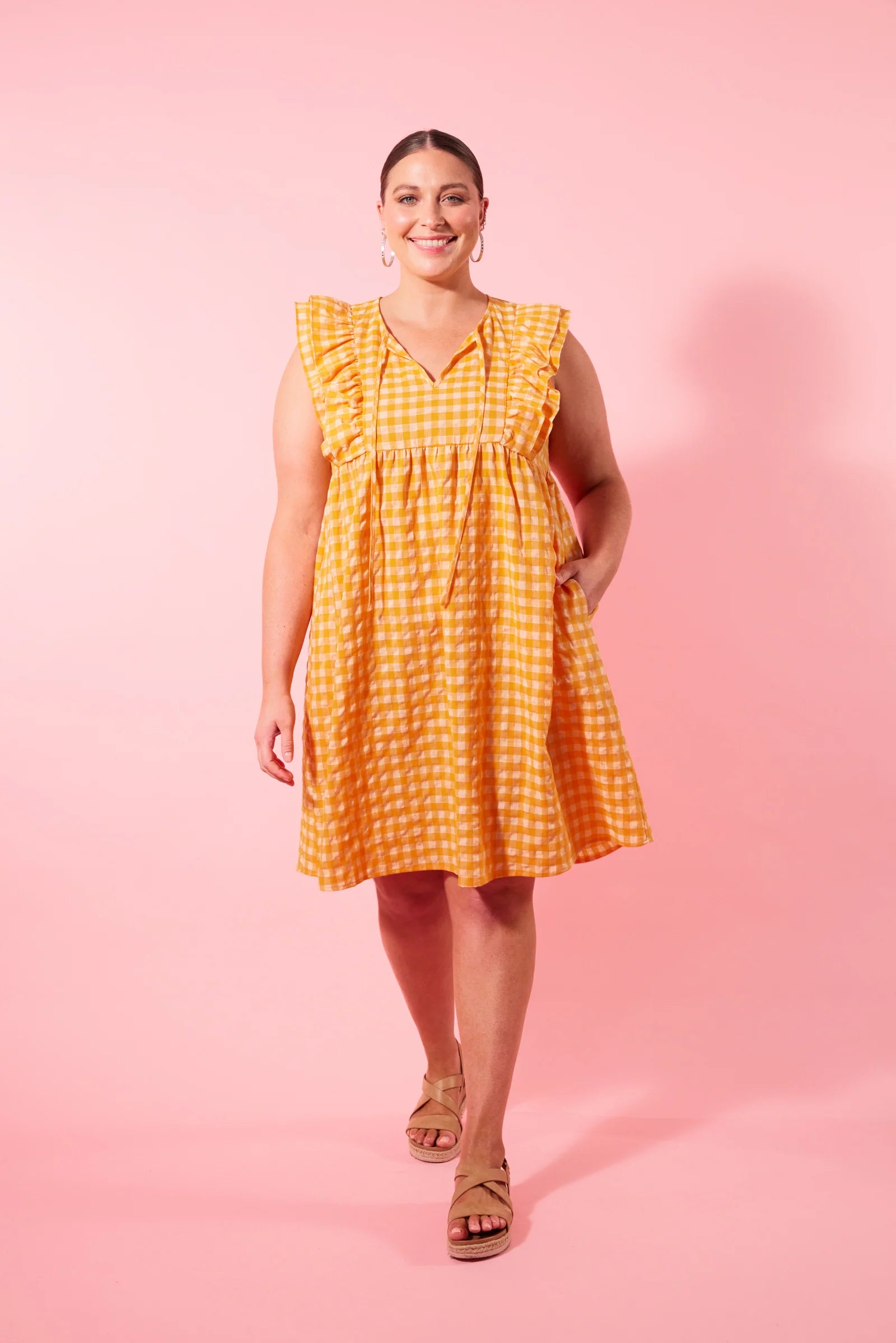 Alfresco Frill Dress - Sunrise