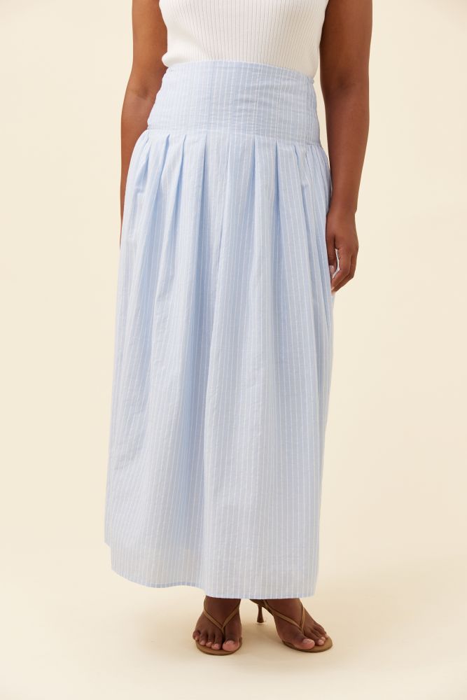 Lyndell Maxi Skirt - Light Blue