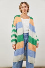 Serene Stripe Cardigan - Meadow Stripe