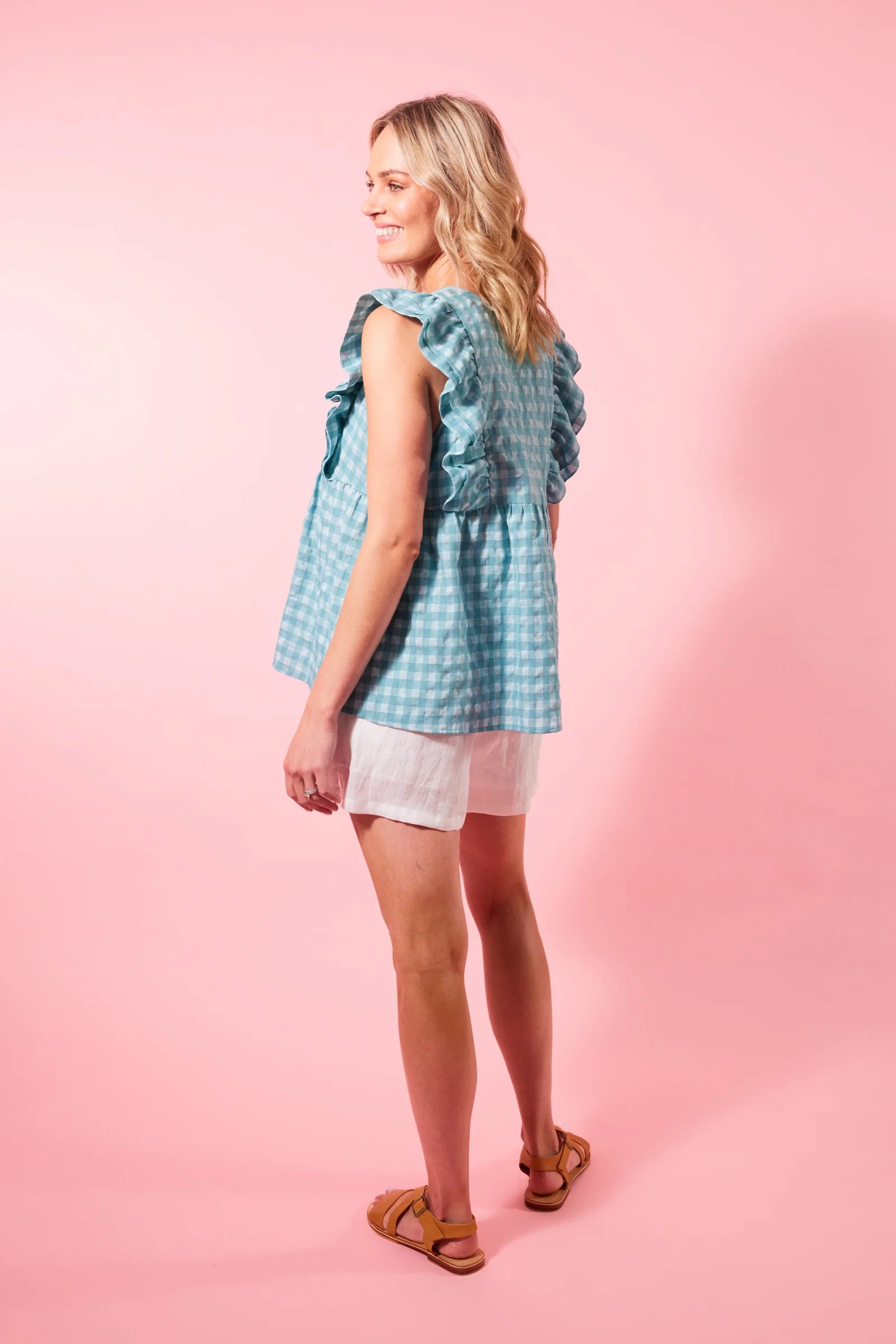 Alfresco Frill Top - Haze