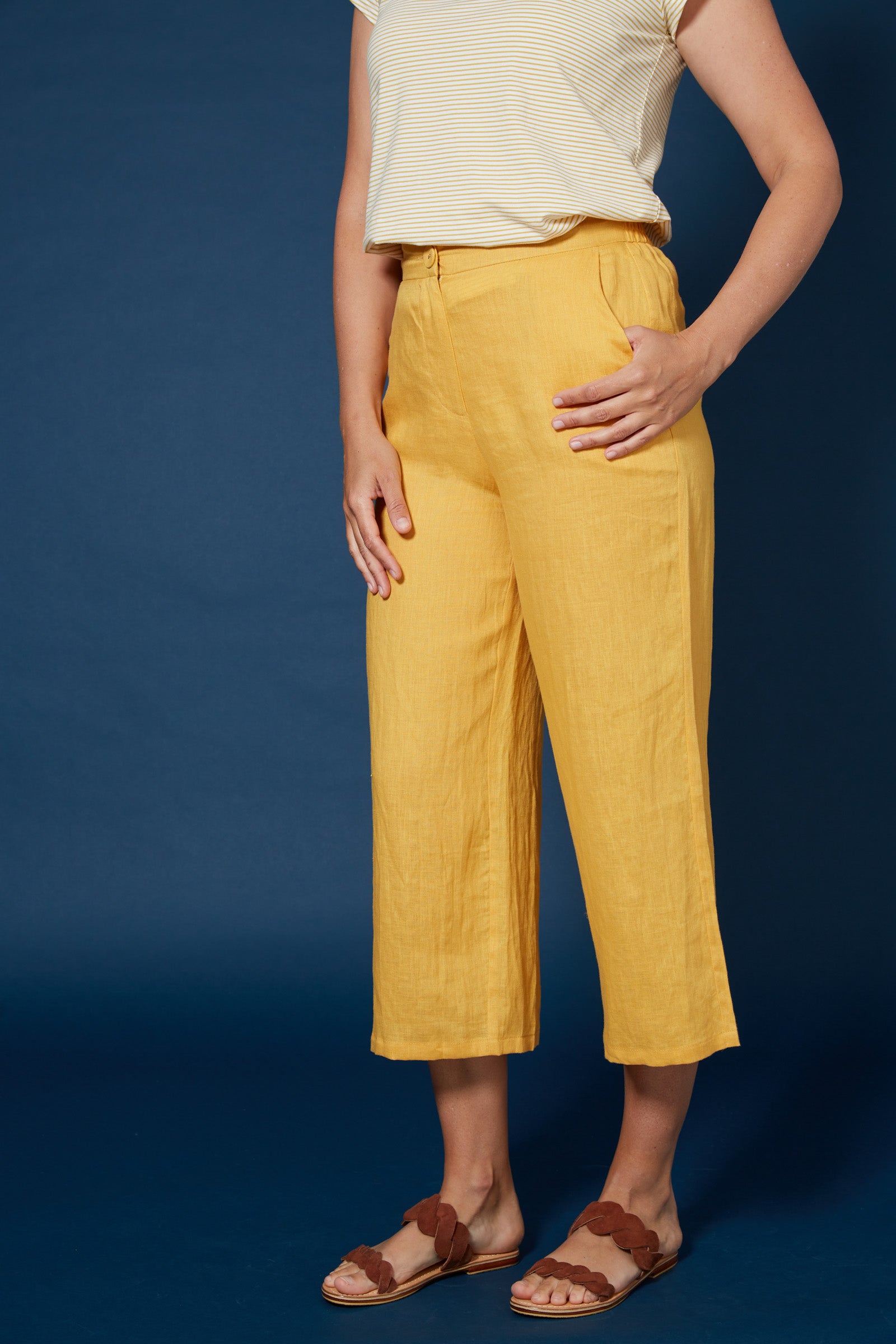 Antillia Crop Pant - Marigold