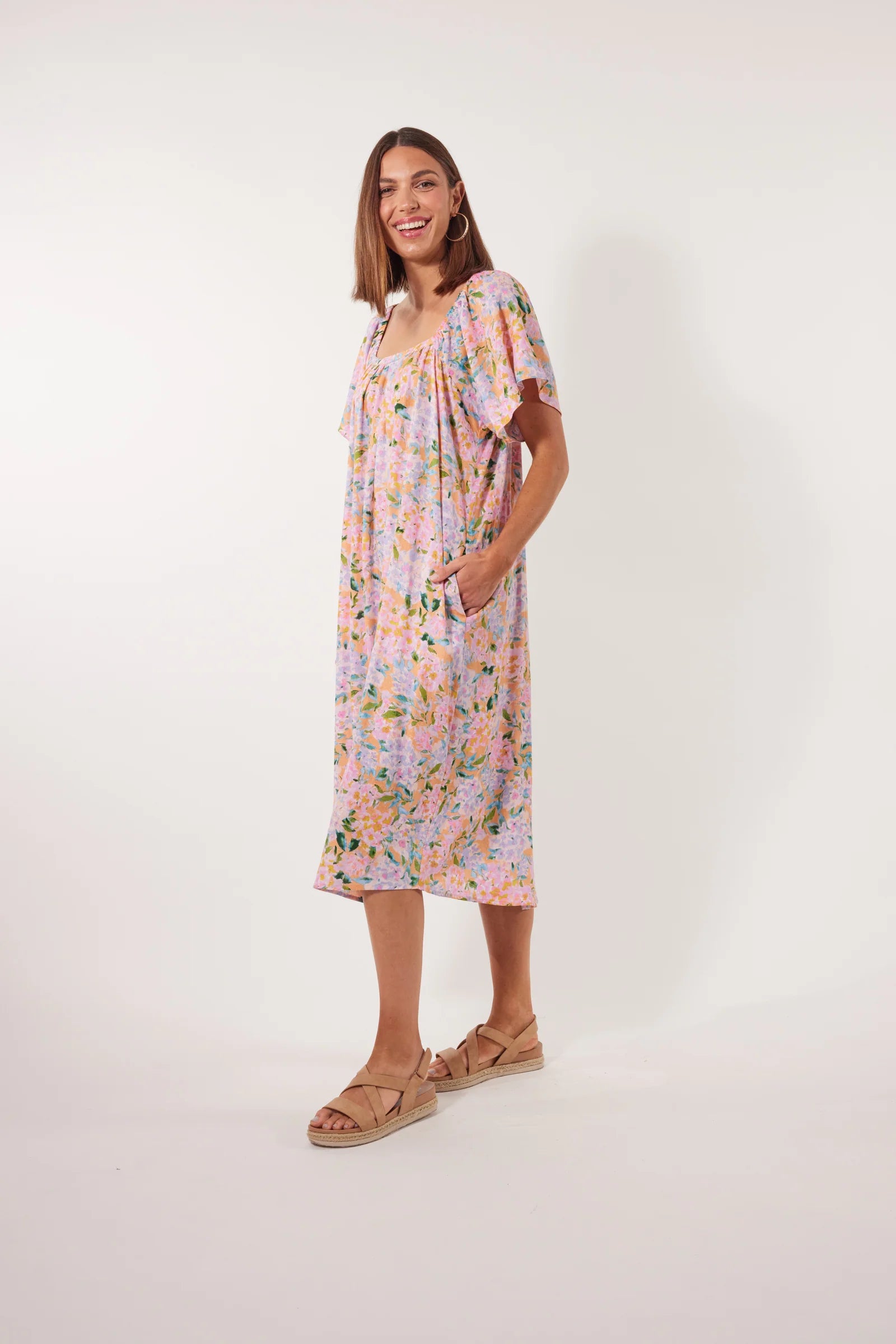 Flora Dress - Sunset Hydrangea
