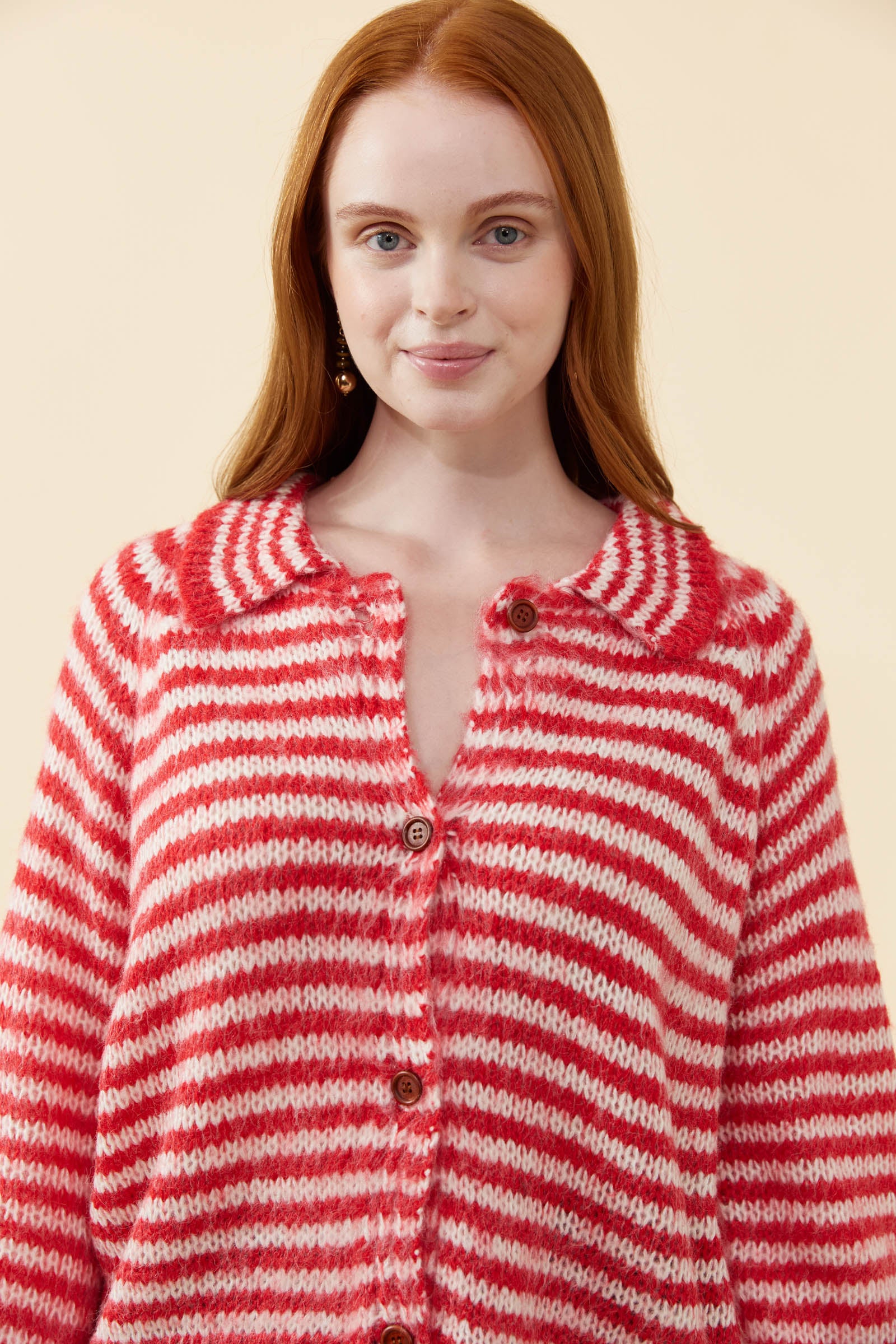 Mathilde Cardigan - Crimson