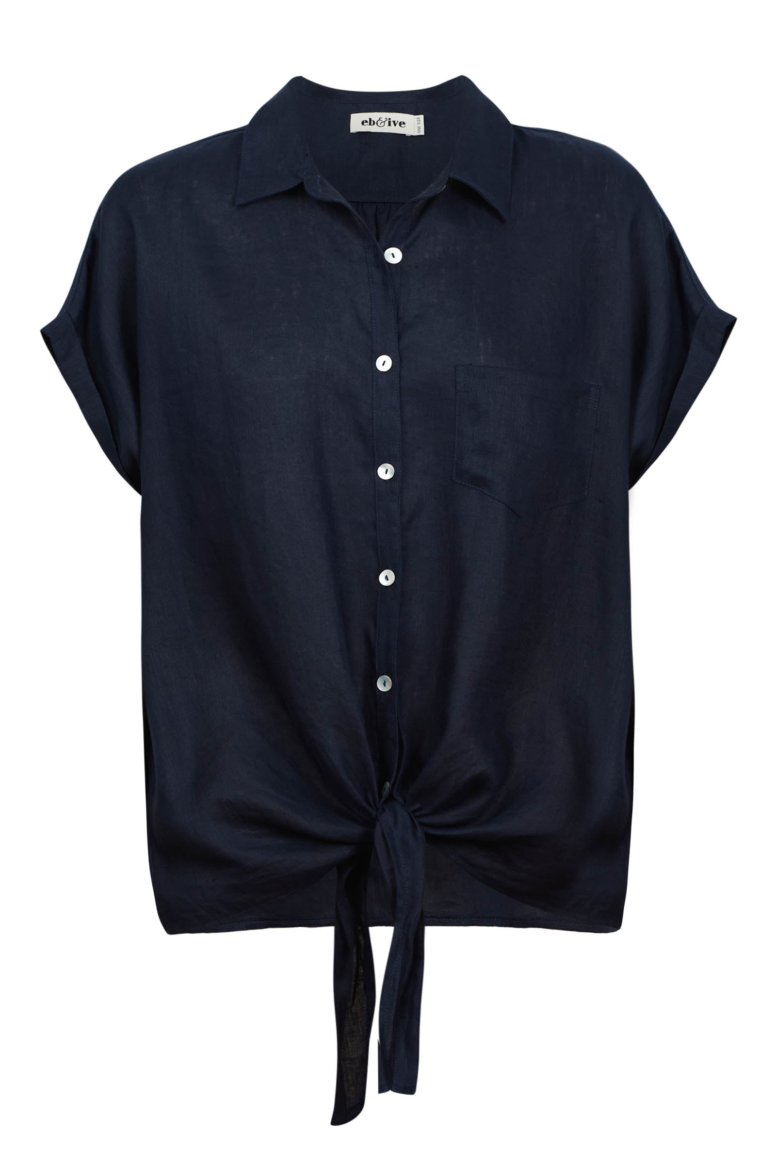 Studio Tie Shirt - Navy