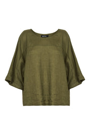 Studio Relaxed Top - Khaki