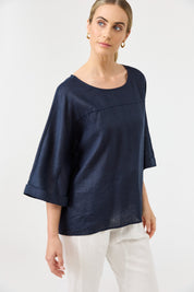 Studio Relaxed Top - Navy