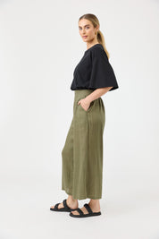 Studio Crop Pant - Khaki