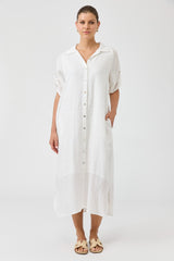 Studio Shirt Dress - Salt