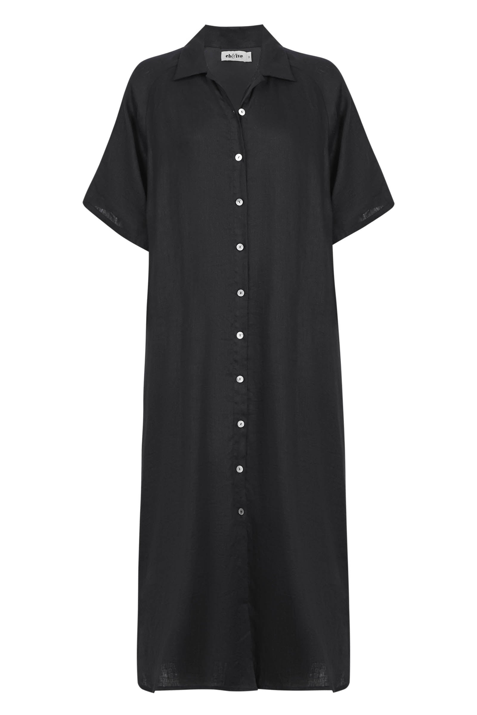 Studio Shirt Dress - Ebony