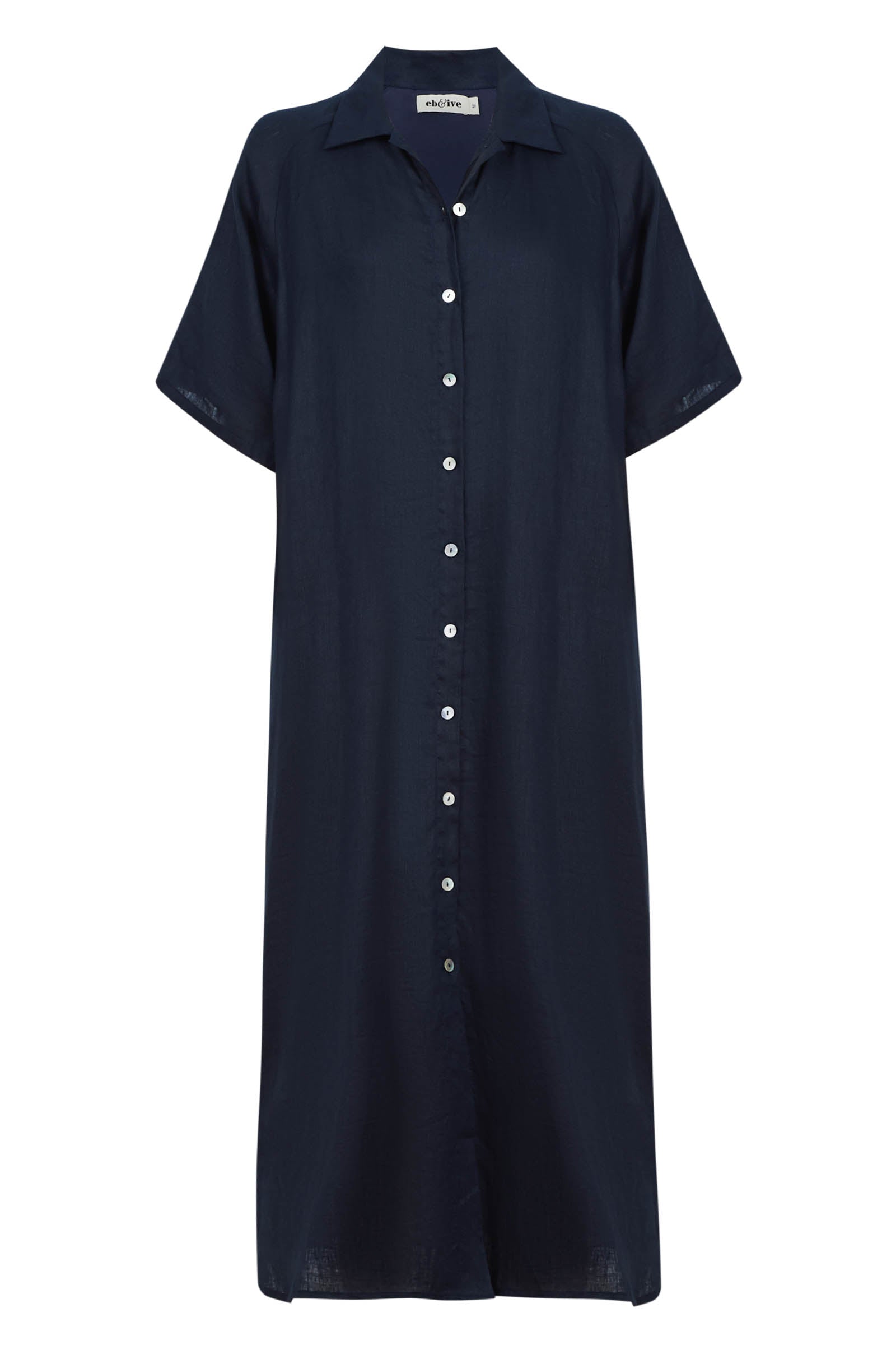 Studio Shirt Dress - Navy
