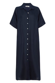 Studio Shirt Dress - Navy