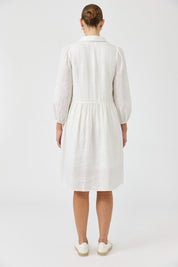 Studio Midi Shirt Dress - Salt