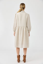 Studio Midi Shirt Dress - Tusk