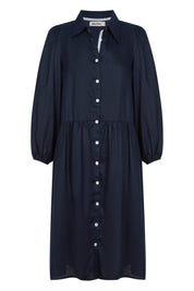 Studio Midi Shirt Dress - Navy