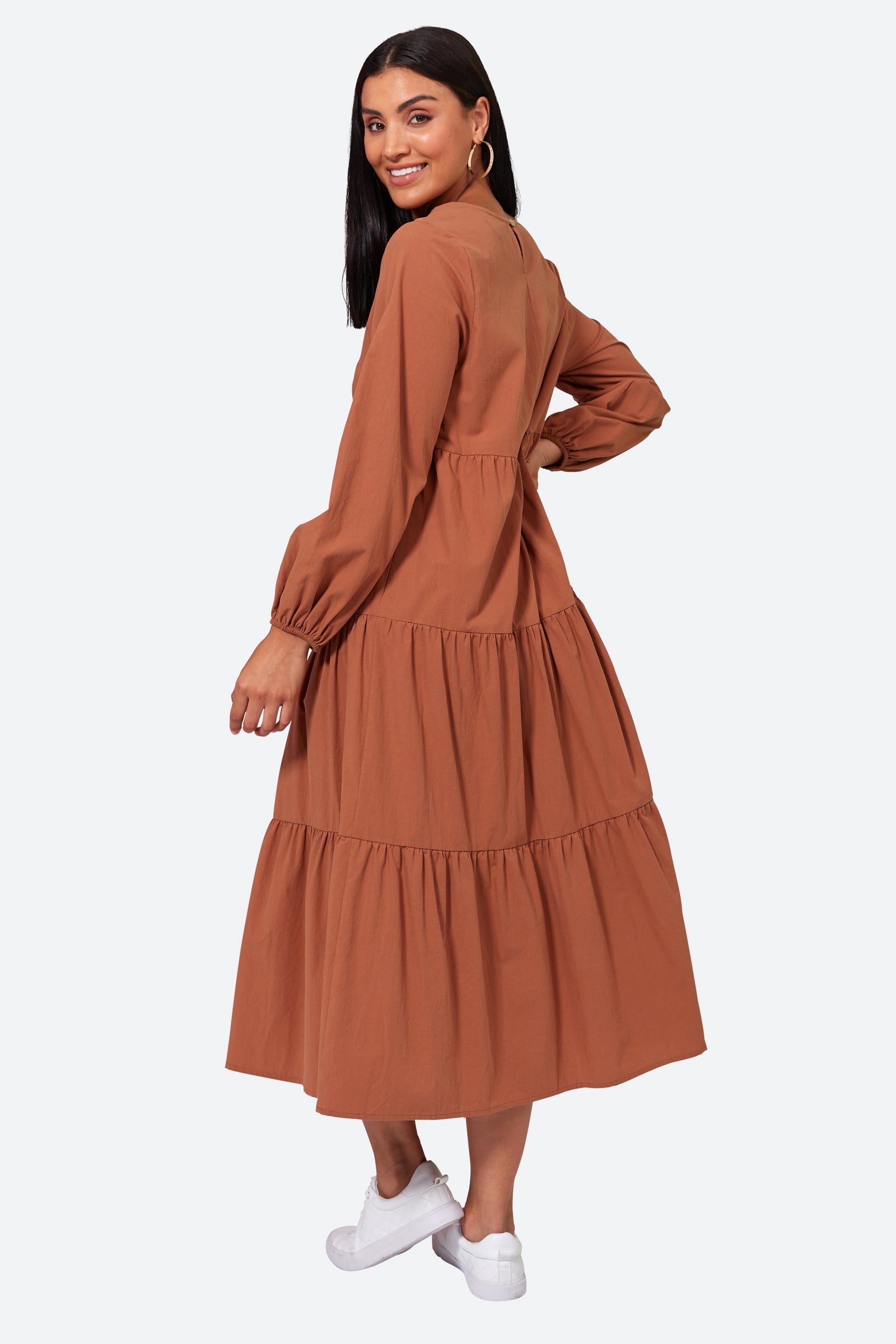 Studio Tiered Maxi - Cinnamon - eb&ive Clothing - Dress Maxi