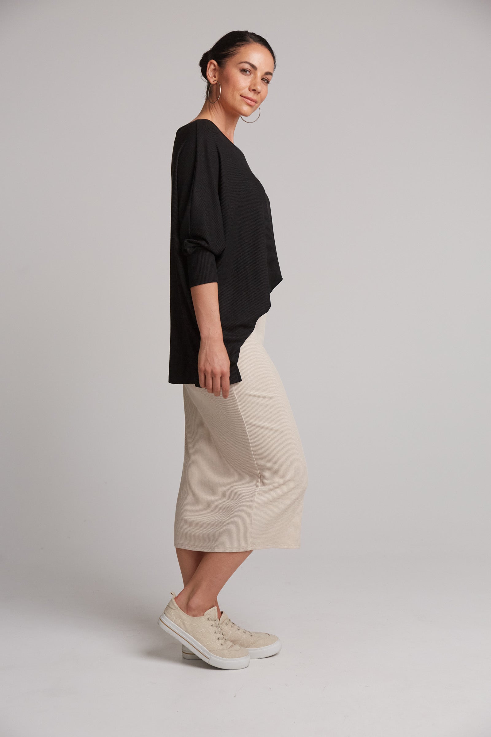 Studio Jersey Skirt - Tusk - eb&ive Clothing - Skirt Mid
