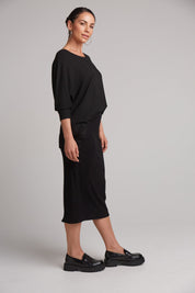 Studio Jersey Skirt - Ebony - eb&ive Clothing - Skirt Mid
