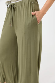 Studio Jersey Tie Pant - Fern