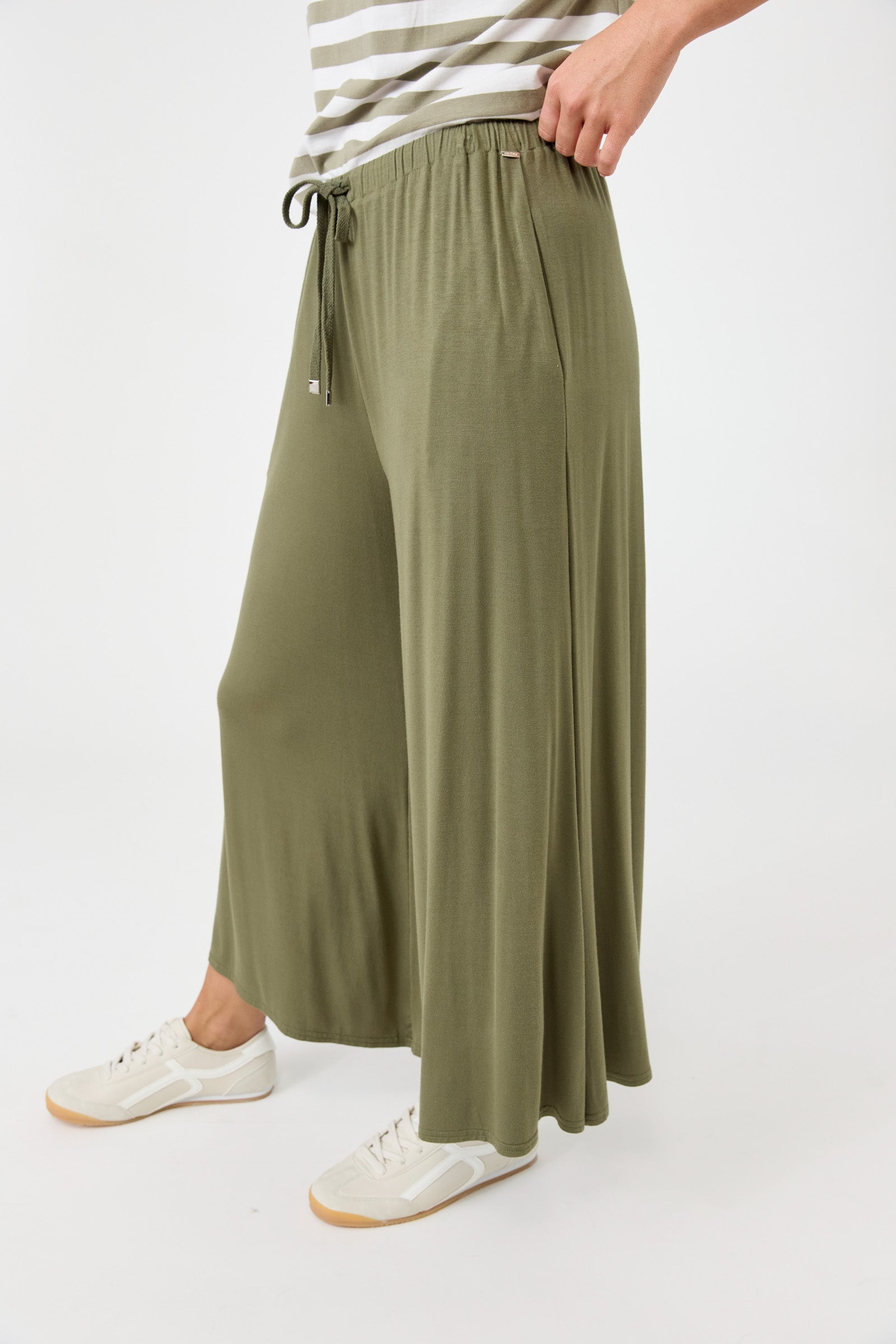 Studio Jersey Tie Pant - Fern