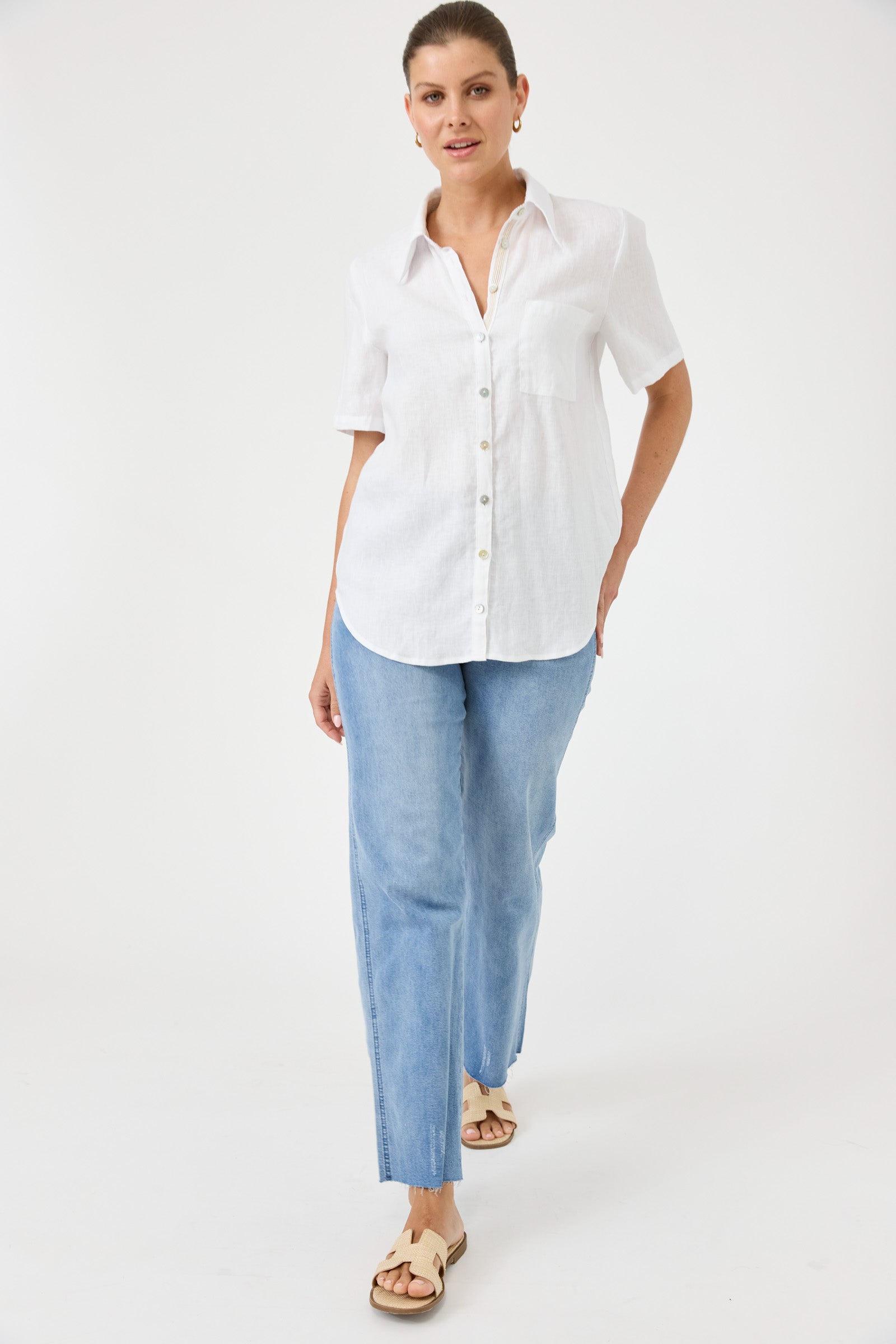 Studio Short Sleeve Shirt - White