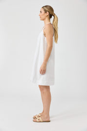 Studio Short Tank Dress - White