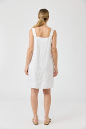 Studio Short Tank Dress - White