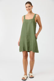 Studio Short Tank Dress - Olive
