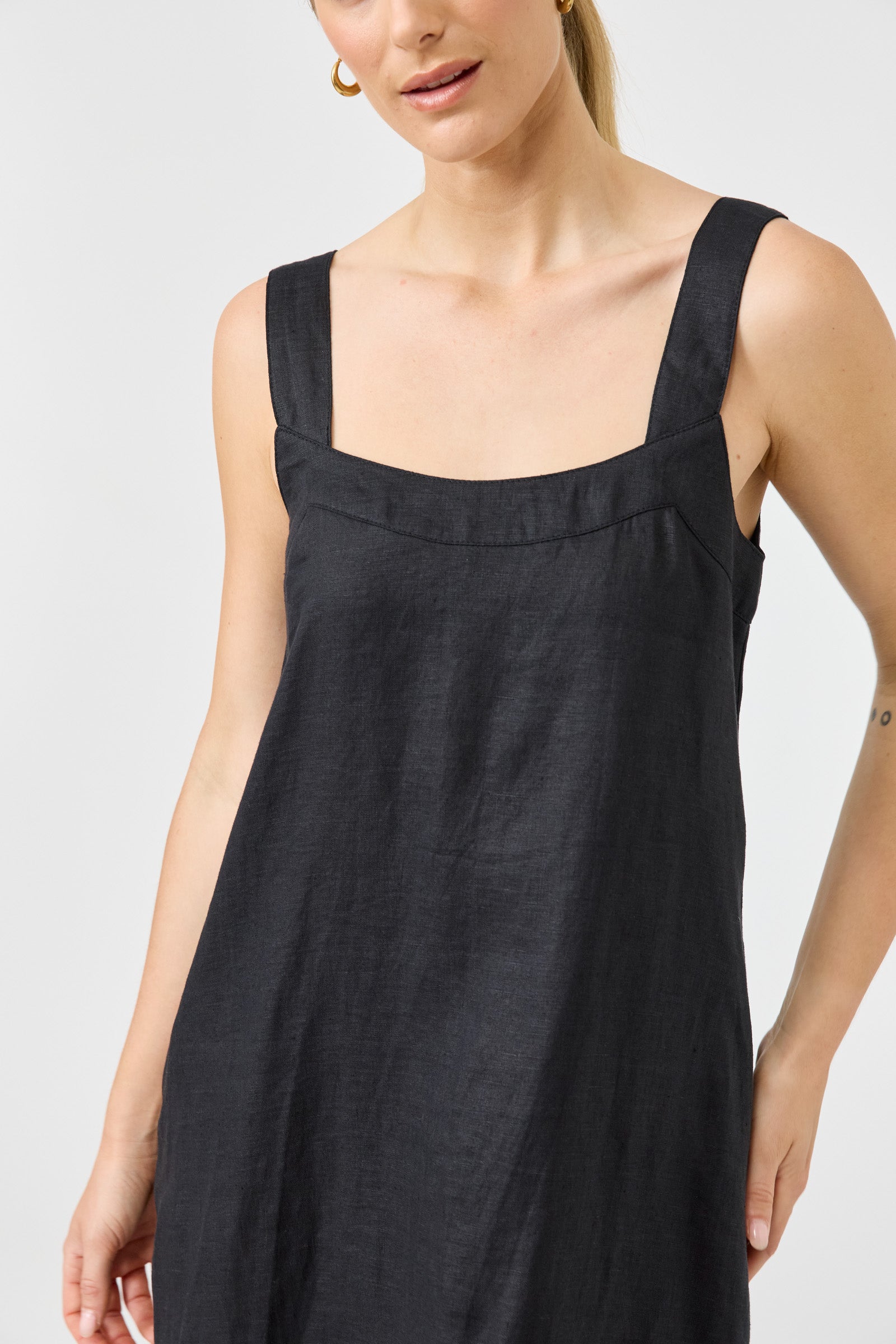 Studio Short Tank Dress - Black