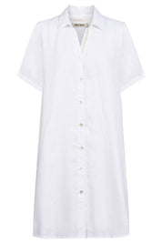 Studio Short Shirt Dress - White