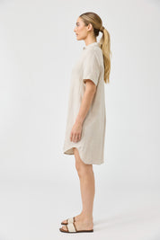 Studio Short Shirt Dress - Dune