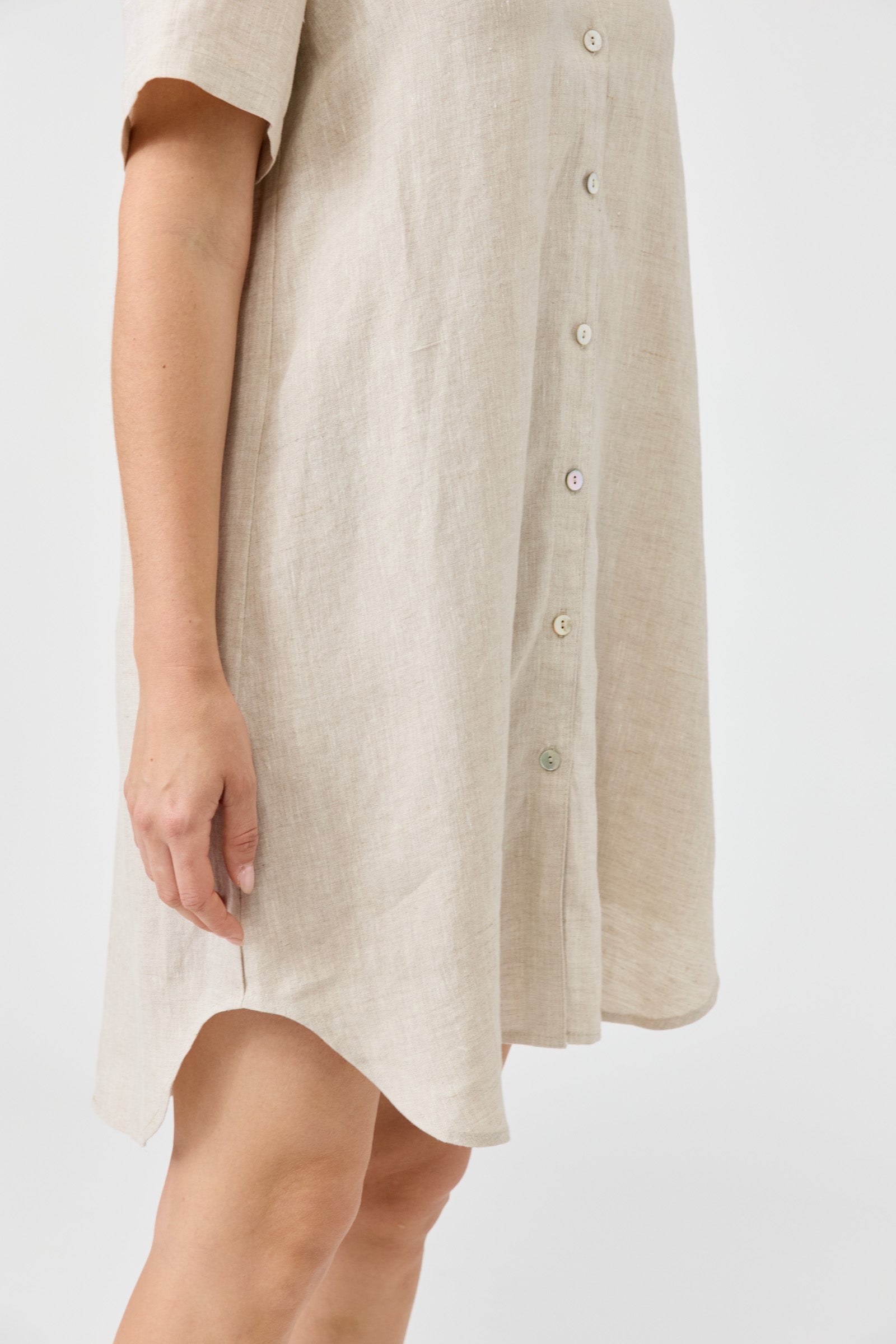 Studio Short Shirt Dress - Dune