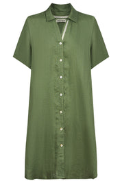 Studio Short Shirt Dress - Olive